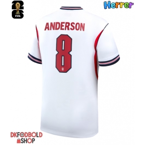 England Elliot Anderson #8 Hjemmebanetrøje VM 2026 Kort ærmer England Elliot Anderson #8 Hjemmebanetrøje VM 2026 Kort ærmer